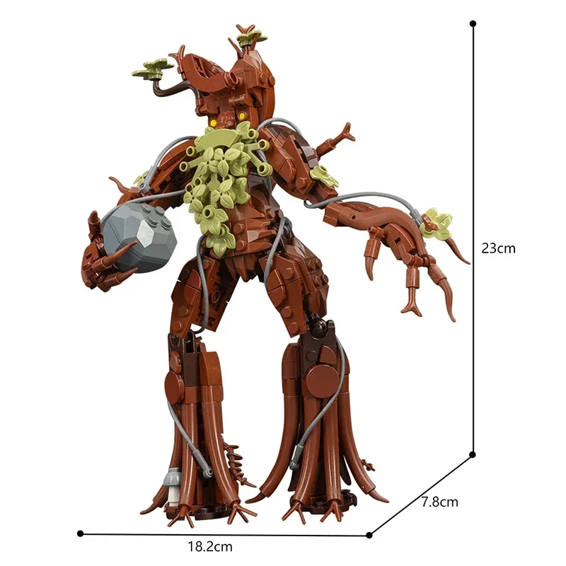 MOC Lords Ringsed Scene Monster Treebeard Building Blocks Classic Movie Action Figures Ideas Set Constructor Bricks Toys Gifts