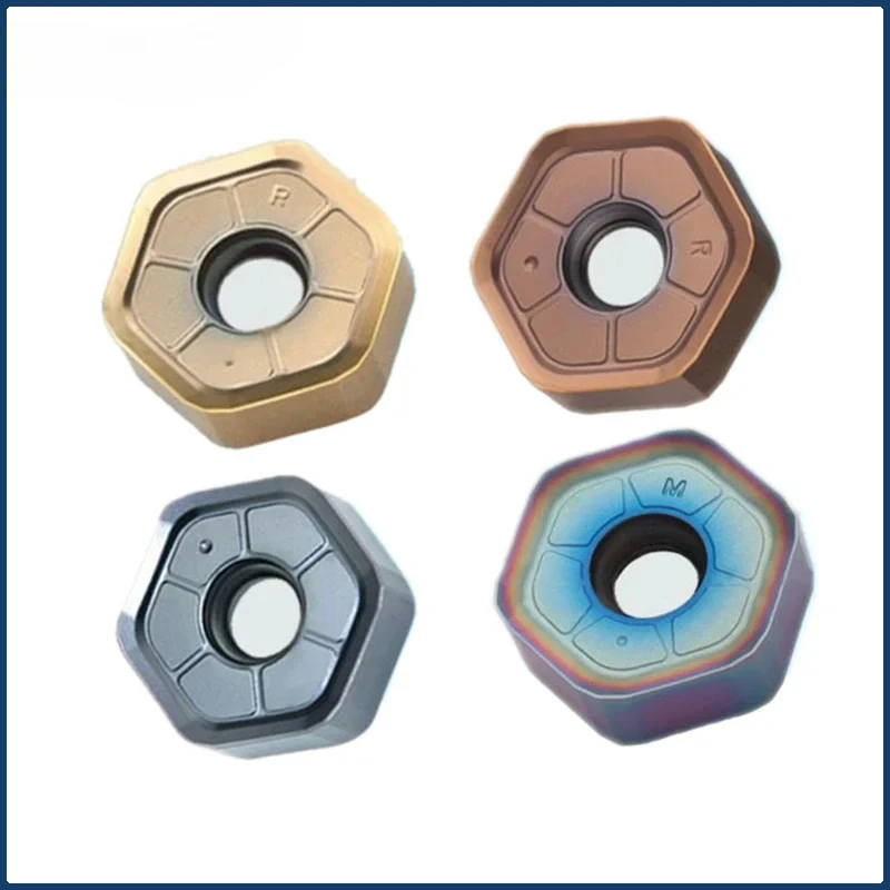 

10Pcs HNMU 0906 HNMU0906 Ansn Hard Metal Inserts Milling Carbide Plates Cutting Tool Heavy Cutting Fast Feed HNMU 0906 For CNC