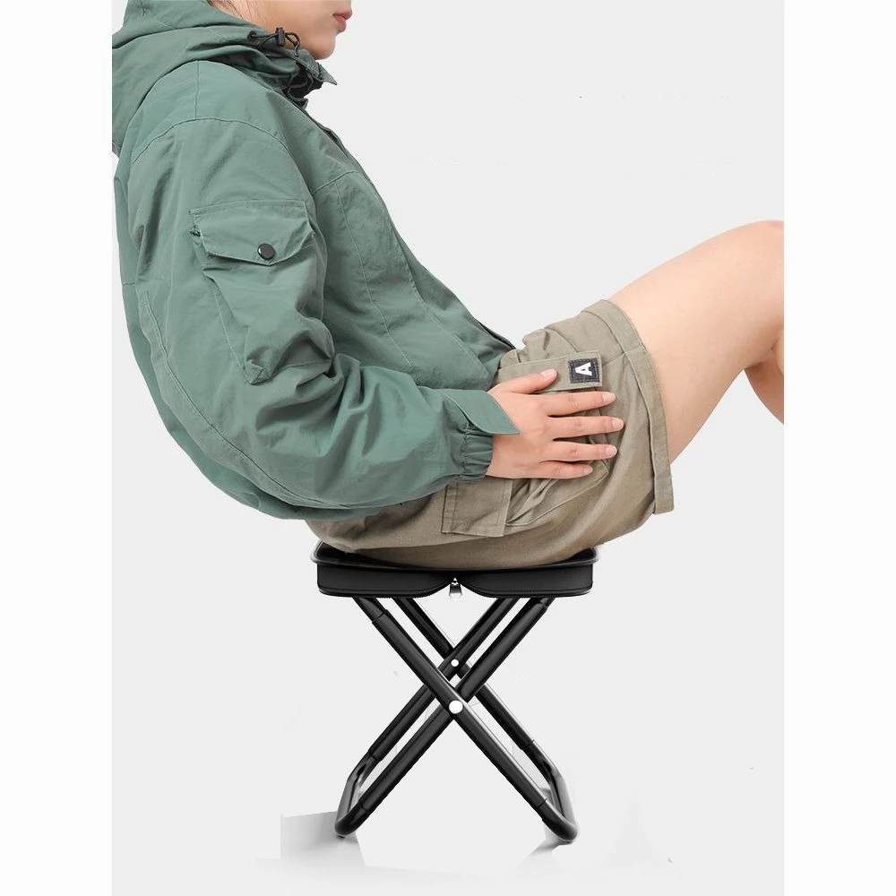 

Folding Pony Zha Outdoor Thickened Travel Camping Portable Short Ultra Light Pocket Home Fishing Chair Small Stool