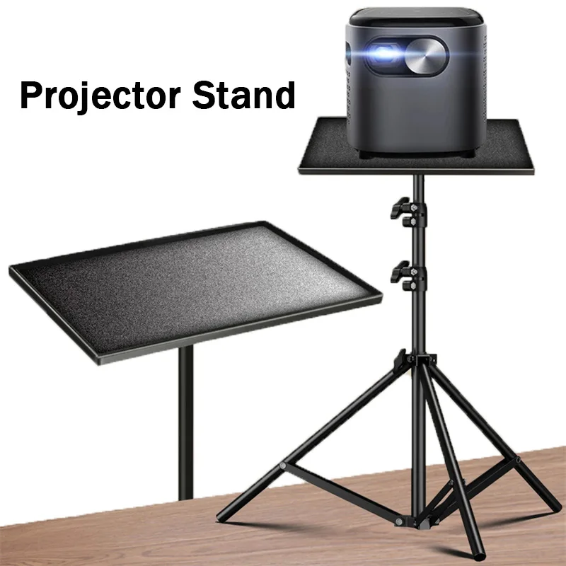 

Projector Tray Stand Floor To Wall Desktop Shelf Lift Telescopic Rod Live Tripod Laptop Braket Universal Camera Projector Holder