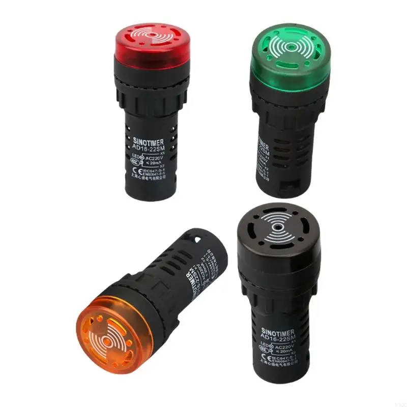 

Multifunction Power Source Alarm with Sound & Light Alerts Round Sound Light Alarm Y4QC