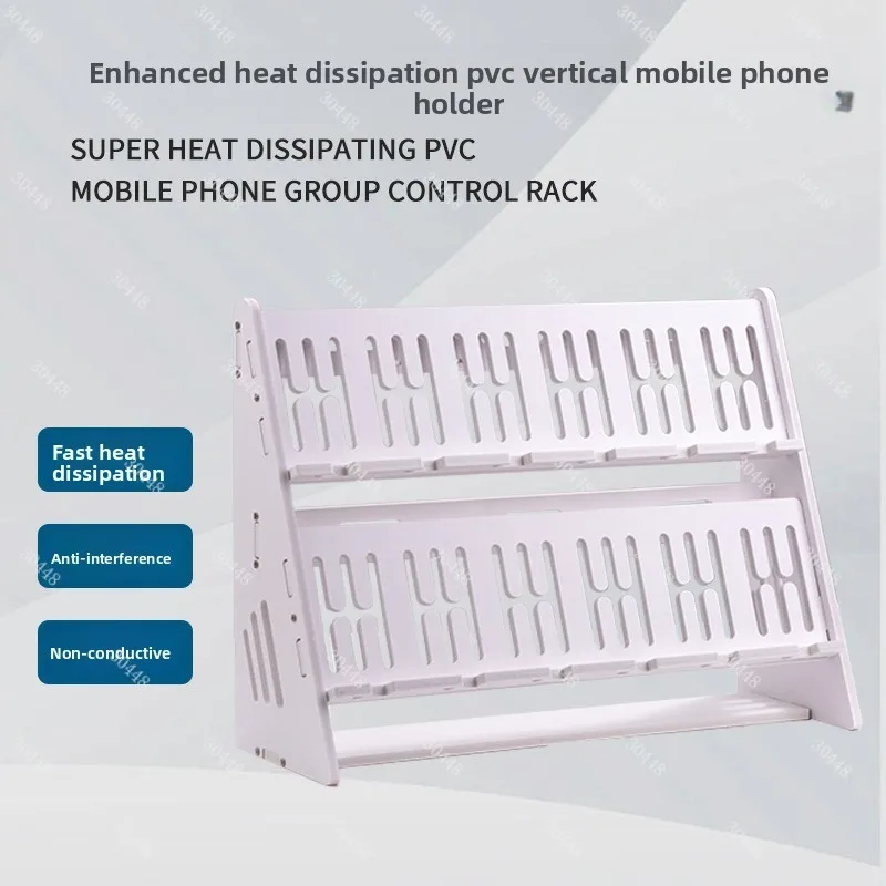 

Desktop Mobile Phone Stand Vertical Charging Slot Multi-Screen Cooling Holder for Gaming Live Streaming Office Display
