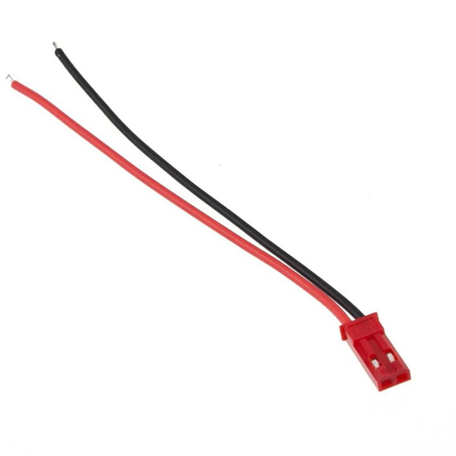 FS Hot 50 Pairs 10cm JST Connector Plug Cable Male+Female for RC Battery