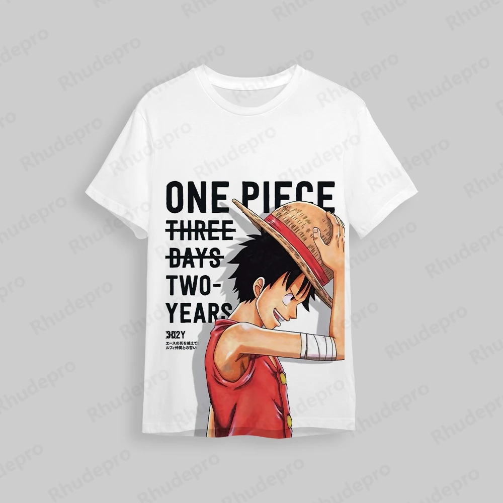 Macaco D. Luffy 3D impressão anime t-shirt para homens e mulheres, uma peça, cosplay, grande top de rua, crianças, verão, novo