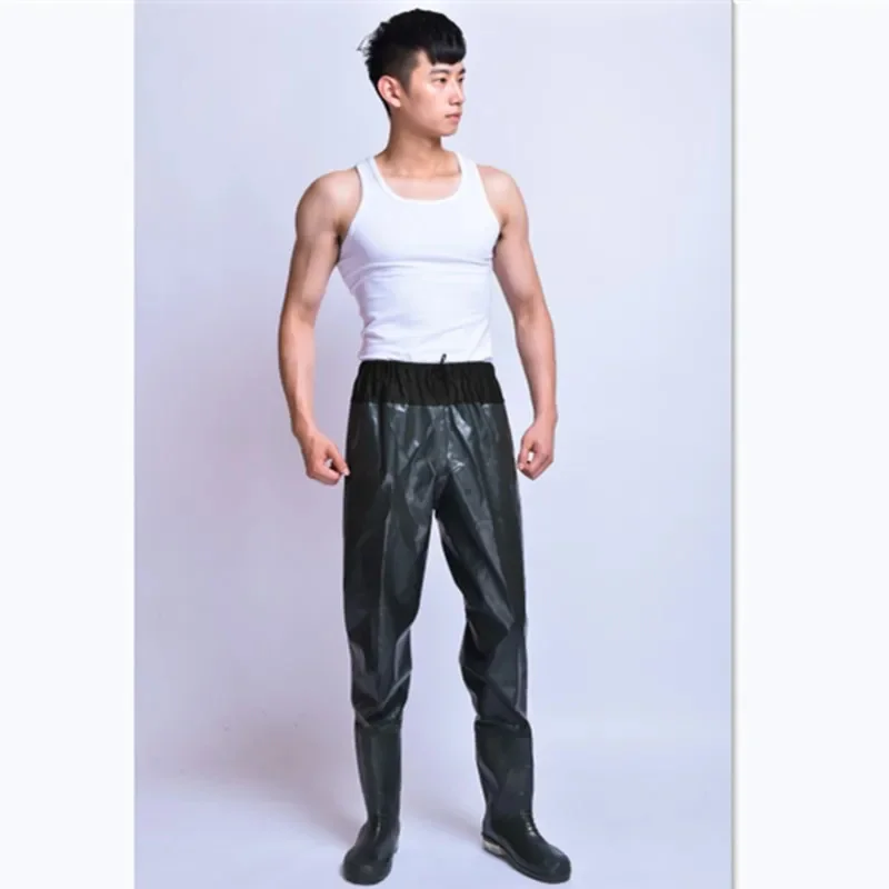 

Waterproof Fishing Waders Clothes Wear-resisting Pants Non-slip Boots Breed Farming Camouflage Hunting Trousers EU38-45