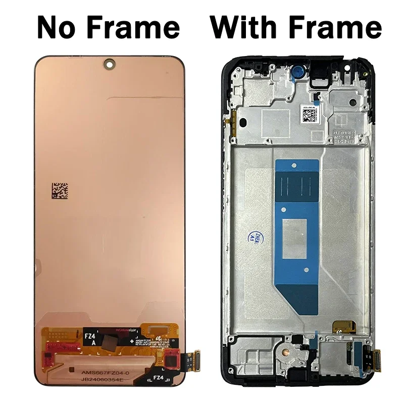 Écran LCD De Remplacement Pour Xiaomi Redmi Note 14 4G (Modèles 24117RN76G/O/E) - 6,67 Pouces - Avec Cadre Noir Et Kit De Réparation