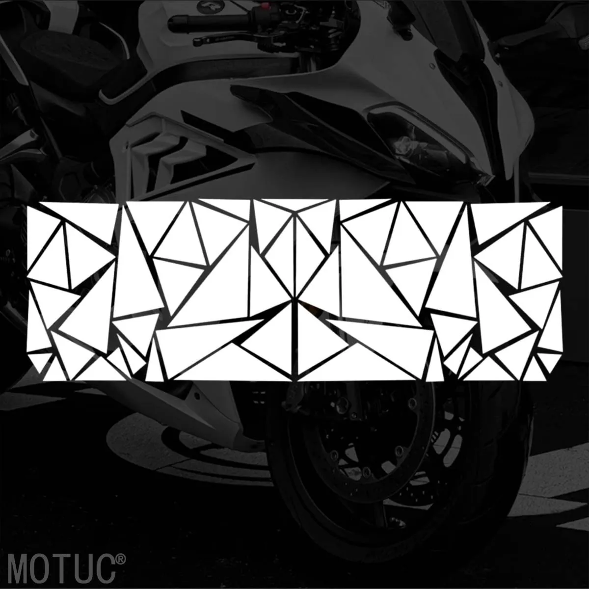 Geometrischer Riss-Motorrad-Felgenaufkleber, reflektierender Vinyl-Aufkleber, wasserdicht, UV-beständig, Felgenband, Motorrad-Dekorationszubehör – Detail 7
