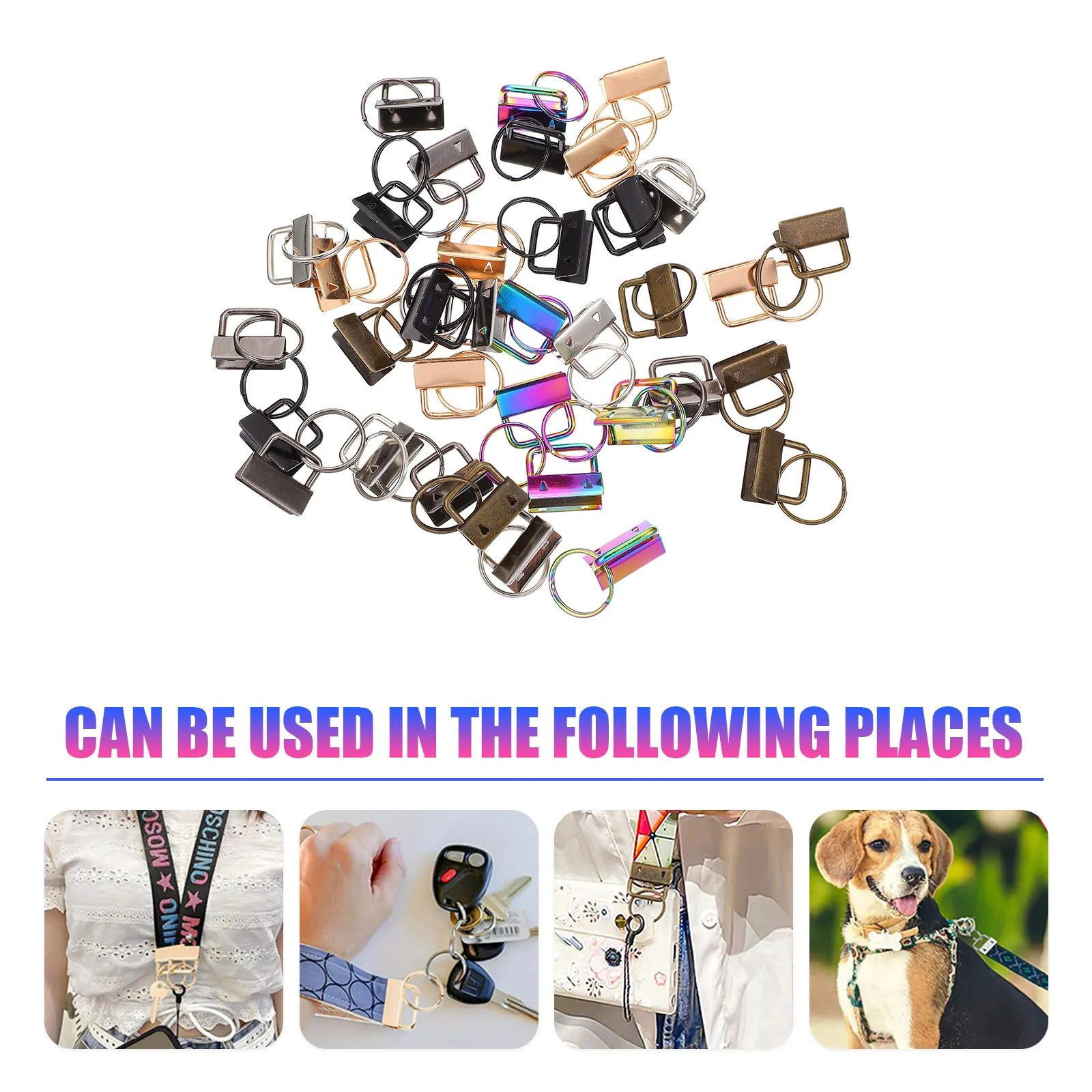 

36Pcs Metal Ribbon Ends Clamps Premium Quality for DIY Handbag Accessories Jewelry Cord Ends Pinch Clamp Bag Strap Tail Clips