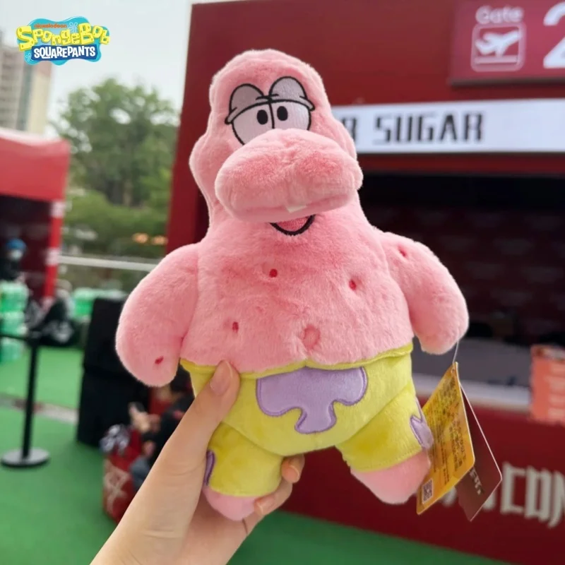 

Potdemiel SpongeBob SquarePants Patrick Star Plush Toy 25cm Social Anxiety Mouth Replacement Stuffed Doll Soft Fabric Ideal Gift