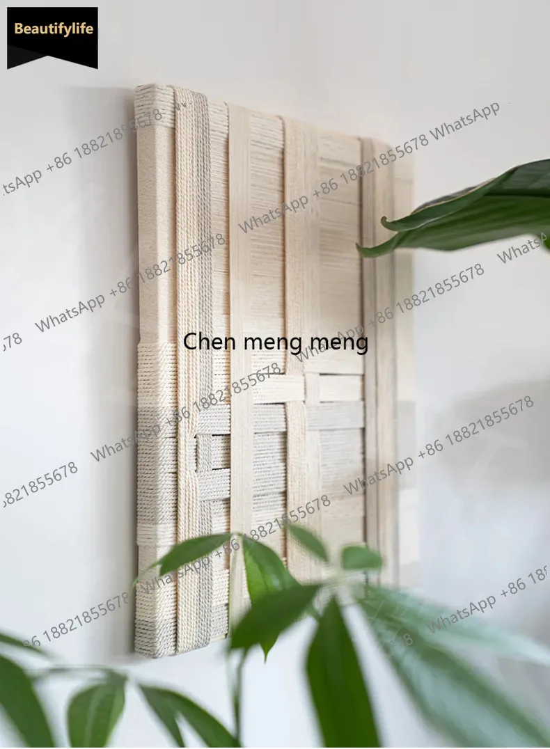 

C139 2025 Новая простая подвесная картина в стиле ваби-саби с эффектом песка, ручная работа, объемное плетение из веревки, премиум-класс, для двери