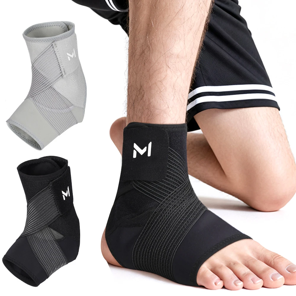 1 Stück Knöchelbandage, Achillesse- und Plantarfasziitis-Entlastung, Kompressionshülse, Fußbandage mit Knöchelstützgurt für Damen und Herren
