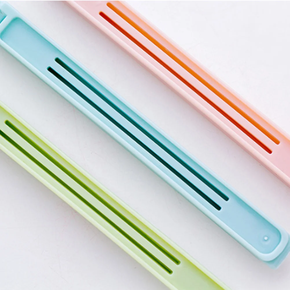 

15Pcs Food Fresh Clamp Sealing Clip for Plastic Bags Eco-Friendly Safe Material No Snag Edge Keeps Food Fresh Longer in Kitchen