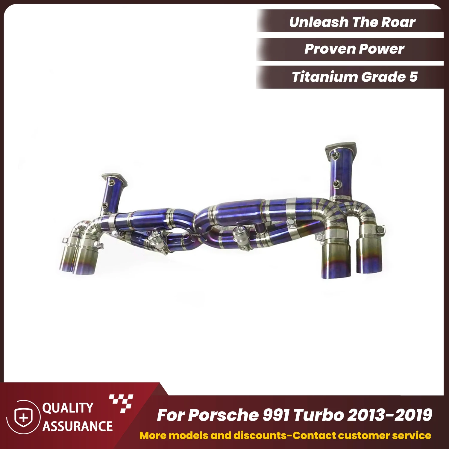 

Supercar Aggressive Sound Performance ECCF Titanium Catback Exhaust for Porsche 991 Turbo 2013-2019
