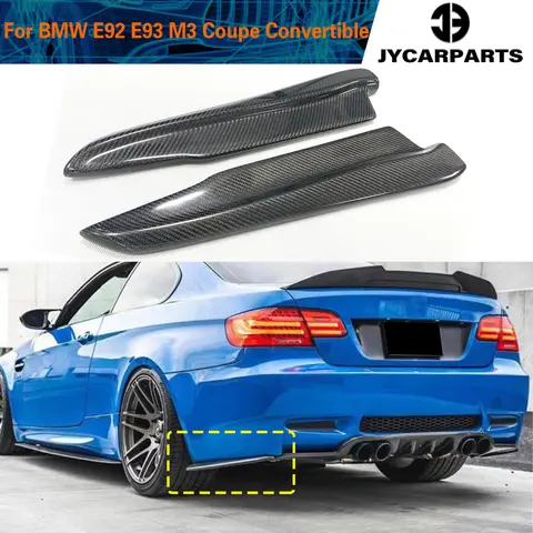 자동차 리어 범퍼 스플리터 핀, BMW 3 시리즈 E92 E93 M3 2007 - 2012 윈드 나이프 스플리터 핀 윙렛 탄소 섬유 컵윙