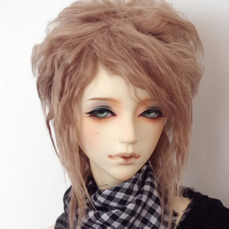 New 1/12 1/8 1/6 1/4 1/3 12cm 14cm BJD Plush fabric wig Milk Coffee For PukiFee lati Doll Antiskid DD MSD MDD DY BJD Doll Wig