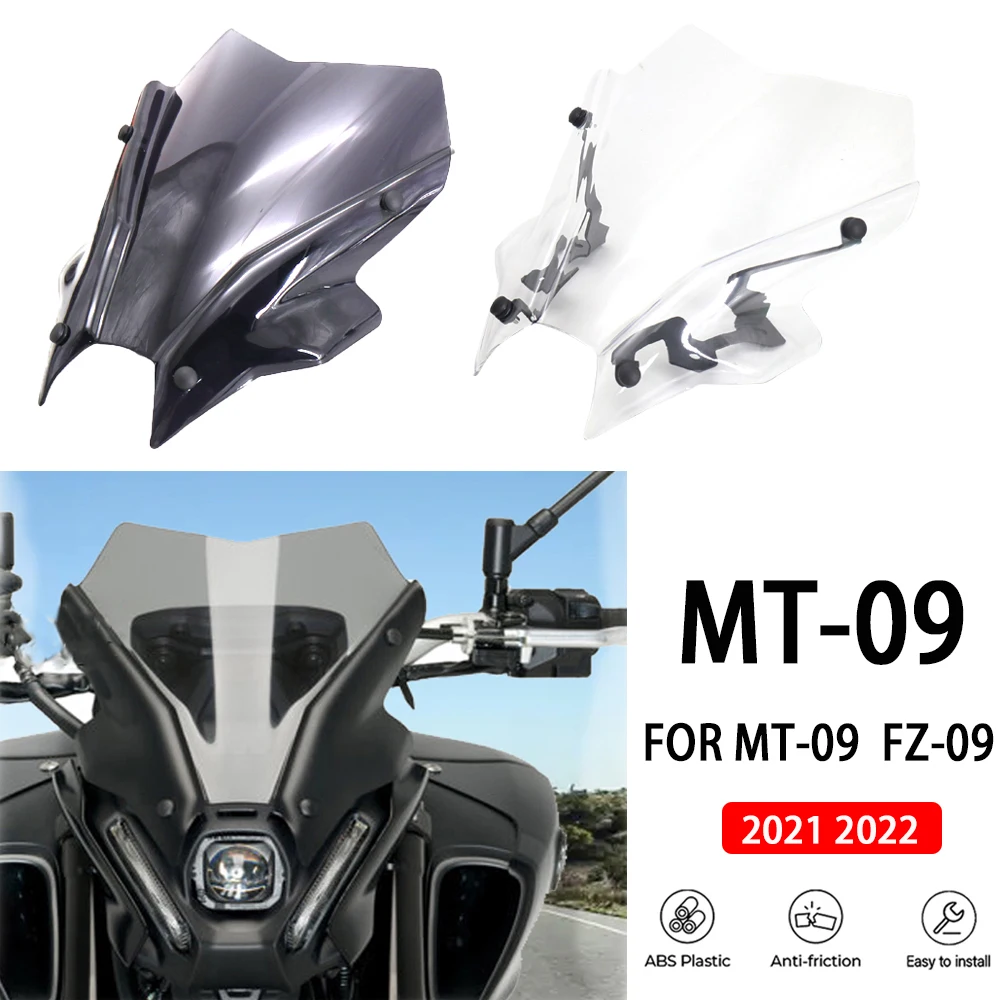 2021 2022 Touring Sports Deflector Windshield WindScreen Visor For YAMAHA MT-09 MT09 mt09 FZ09 FZ-09 fz09 Motorcycle Accessories