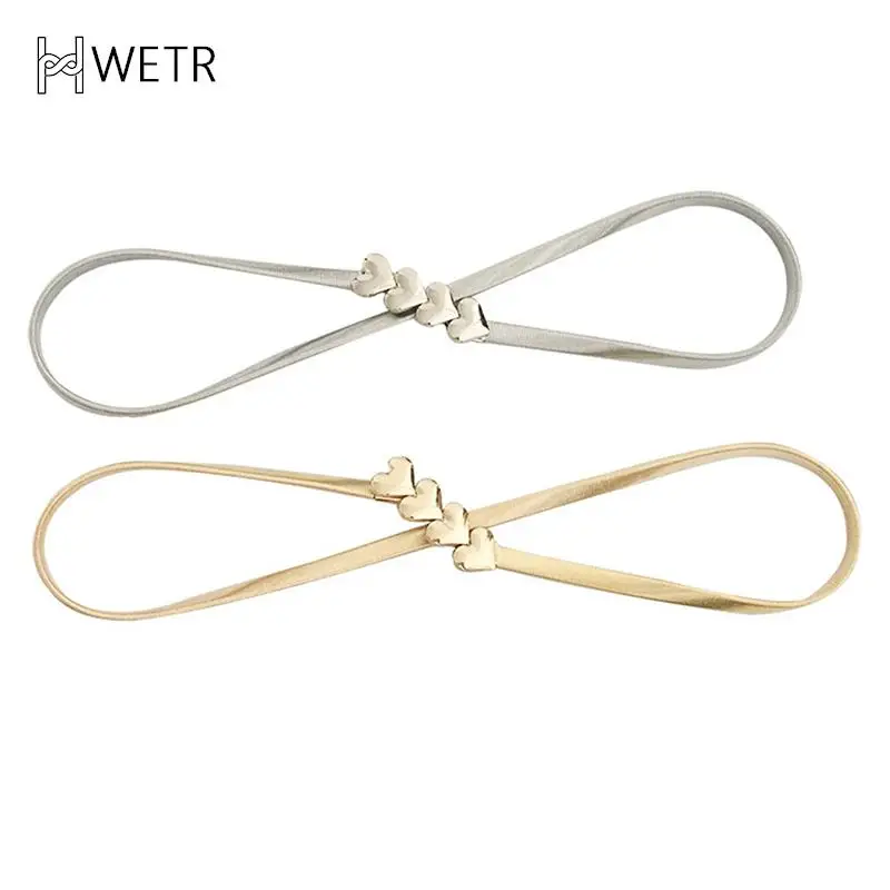 Elastic Belts Women Stretch Skinny Waist Belt Wedding Design Clasp Metal Belt