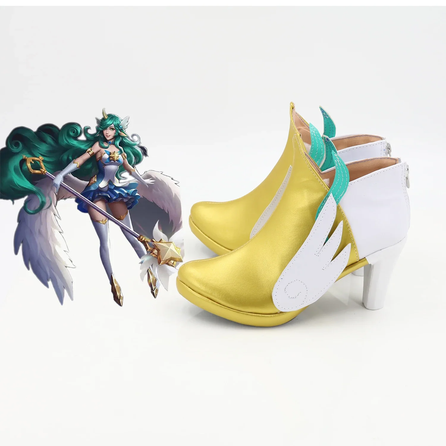 Anime Game LOL Stara Guardian Soraka Cosplay Schoenen Laarzen Halloween Kostuum Accessoires Props Gemaakt schoenen voor vrouwen