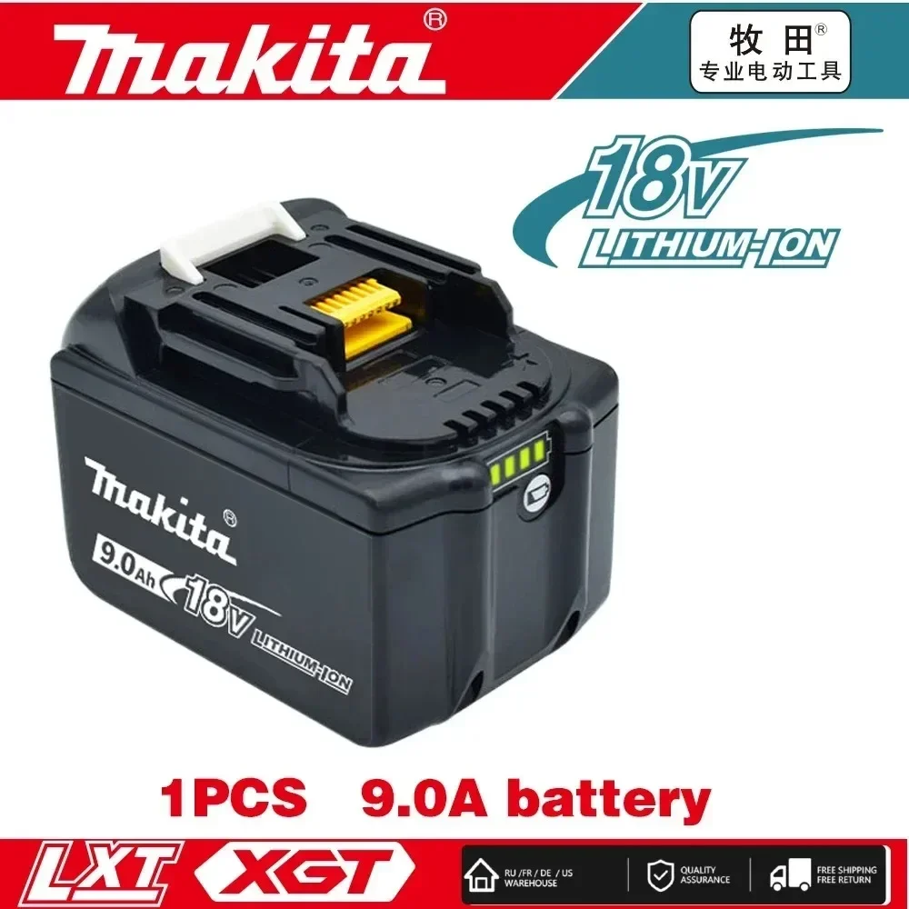 Makita 18V 9Ah Battery 18650 Lithium ion Replacement BL1860B BL1860 BL1850 Rechargeable Power Tool Battery DDF486 DF488