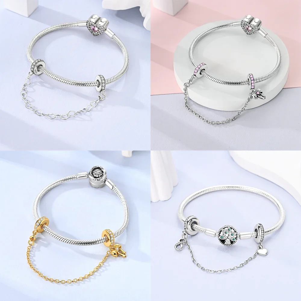 Snowflake Christmas Tree Airplane Original Charms Silver Plated Beads Fit Bracelets Bag Keychain Charms Diy Women Gift Accessory view 3