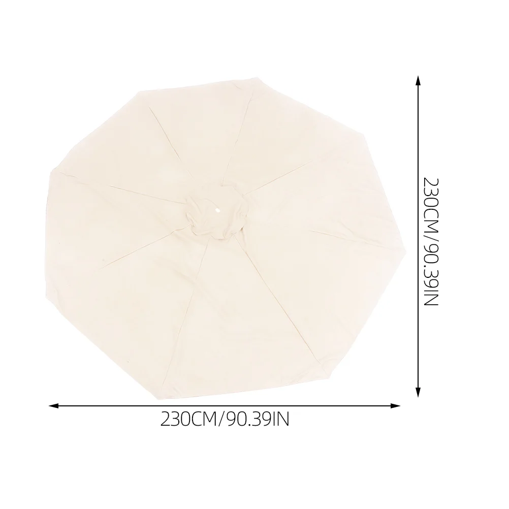 

Sun Parasol Umbrella Canopy Replacement Shade Cloth Outdoor Patio Garden Yard Durable Polyester Easy Install Fabric Cover For