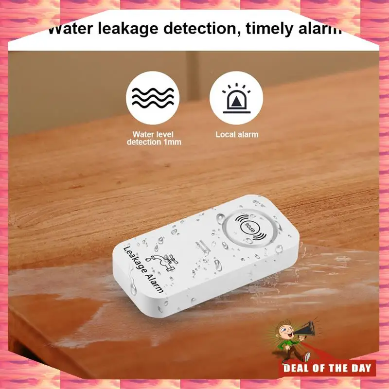 تسليم 24 ساعة مستشعر المياه 90Db إنذار كاشف تسرب المياه تنبيه مراقبة التسريبات والتنقيط إنذار لقاعدة الحمام المطبخ