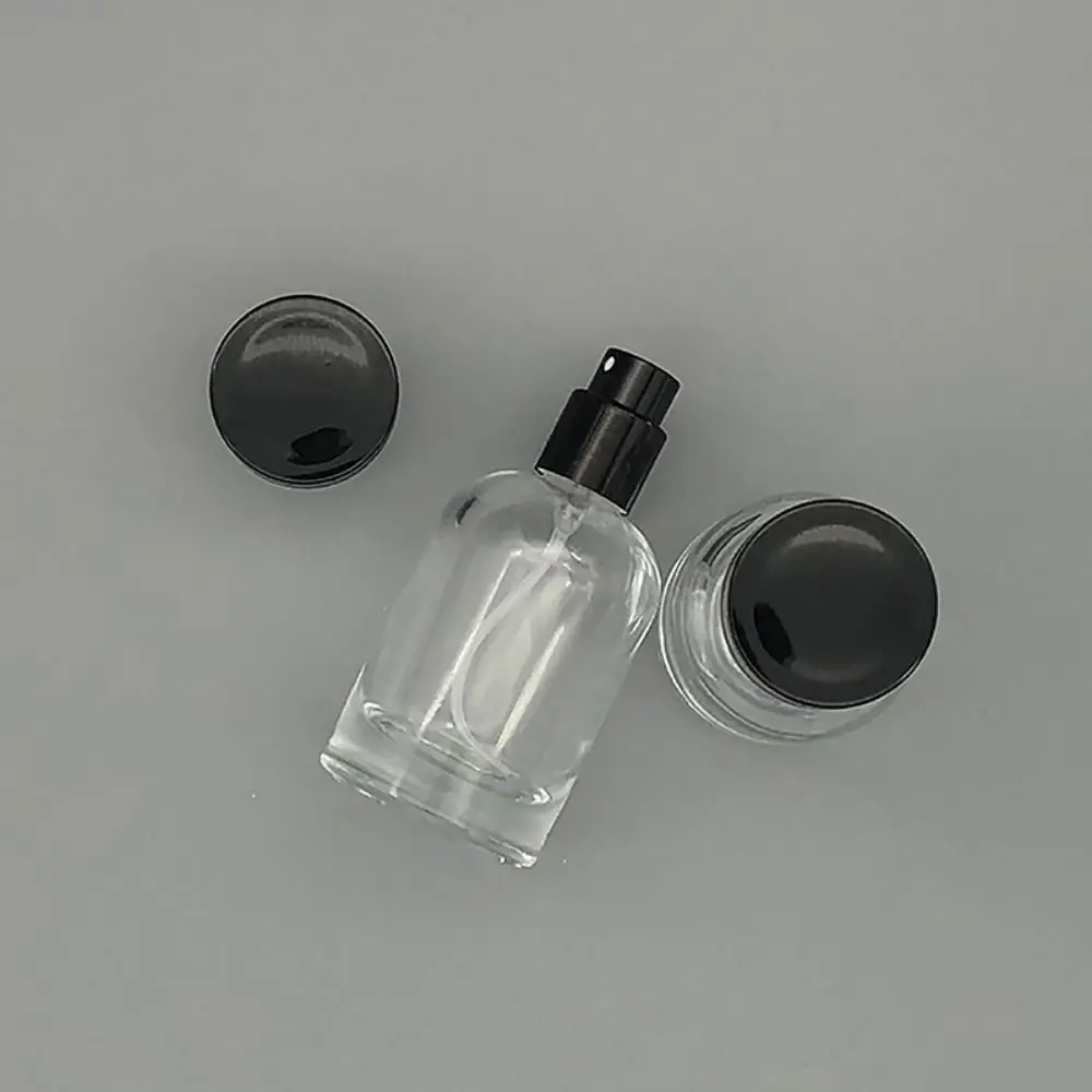 1Pcs 30ml 50ml Dispensing Spray Bottles Transparent Glass Spray Empty Containers Travel Fine Mist Perfume Refill Bottle