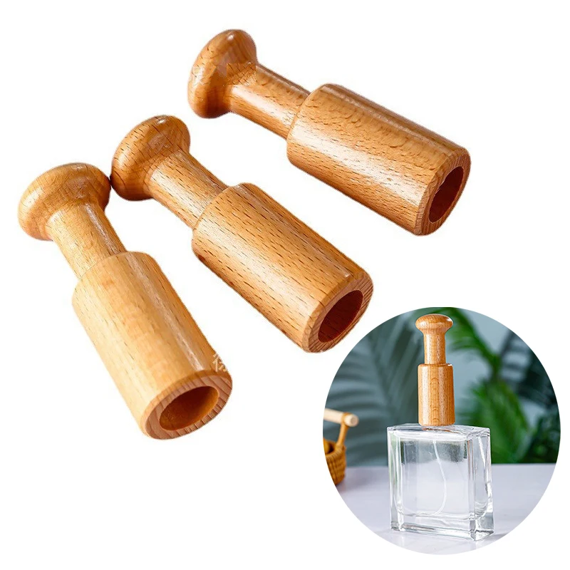 

1pc Perfume Bottle Vial Crimper Machine For 15mm Bayonet Bottles Spray Oral Liquid Wooden Manual Sealing Capping Tools Portable