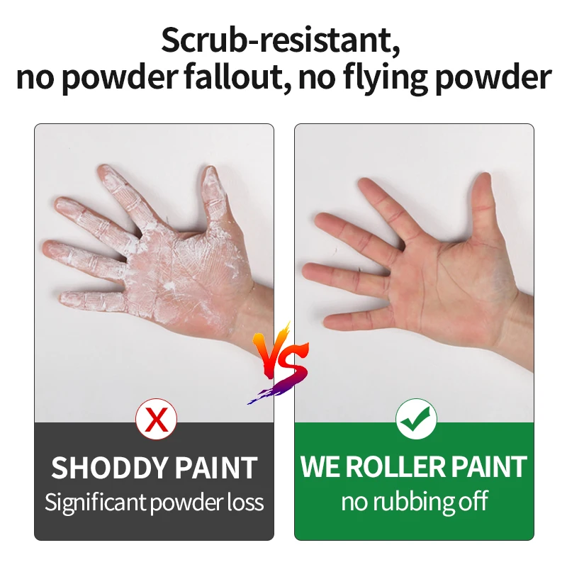 Wall Repair Roller Paint Strong Repair Wall Paint Household White Latex Paint With Roller Brush Set Wall Repair Tool for Tile