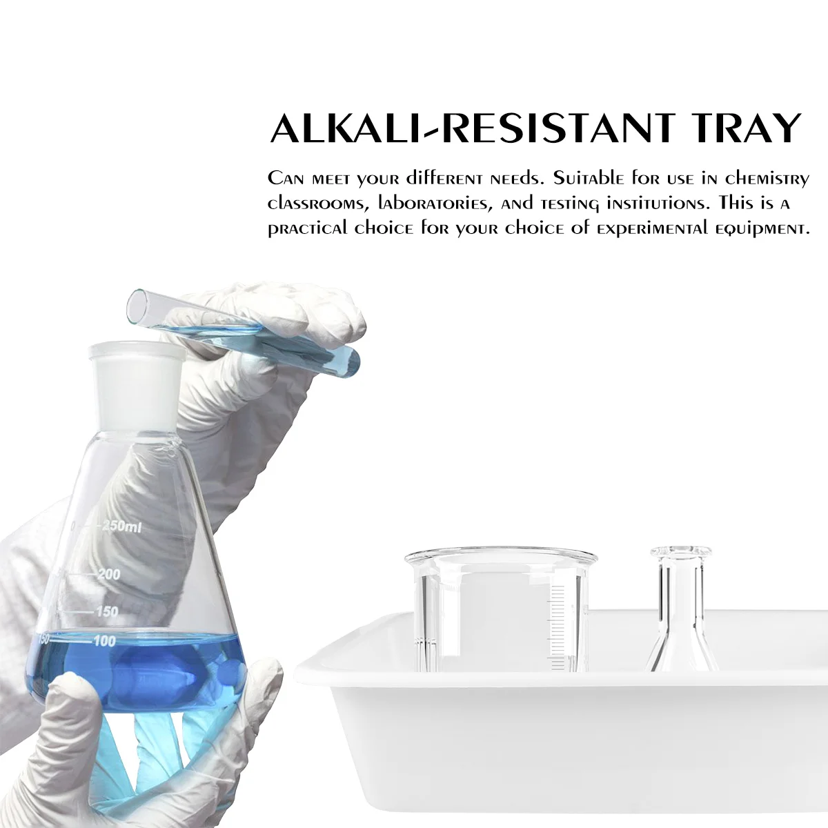 

3 PCS Container Chemical Reagent Tray Laboratory Equipment Plastic Acid Alkali Resistance