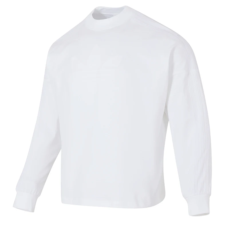 Adidas (Adidas) Trefoil Men's Long-Sleeved T-Shirt, Comfortable, Breathable, Fashionable, Loose-Fitting Training and Fitness Sportswear Kd6576