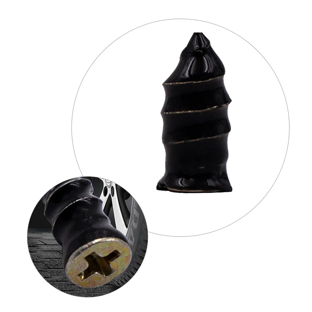 

20pcs Tire Repair Rubber Nails High-Grade Rubber Iron Material Portable For Car Electric Bike Motorbike Trunk Multi-Purpose Skid
