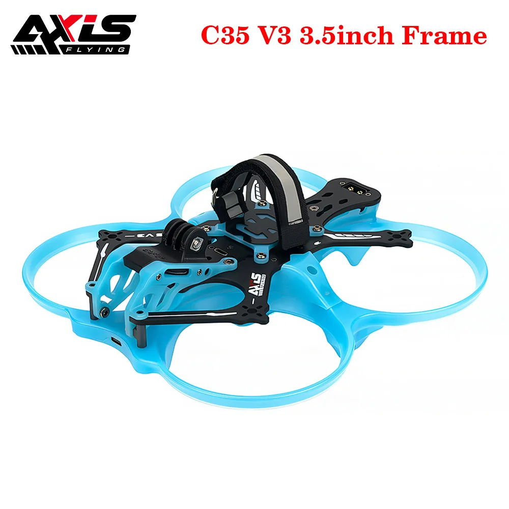 Axisflying C35 V3 3.5inch Cinewhoop 160mm Compatible F745 AIO, C206 1960KV Motor, TBS RX/ Elrs RX Receiver, DJI O3 for FPV Drone