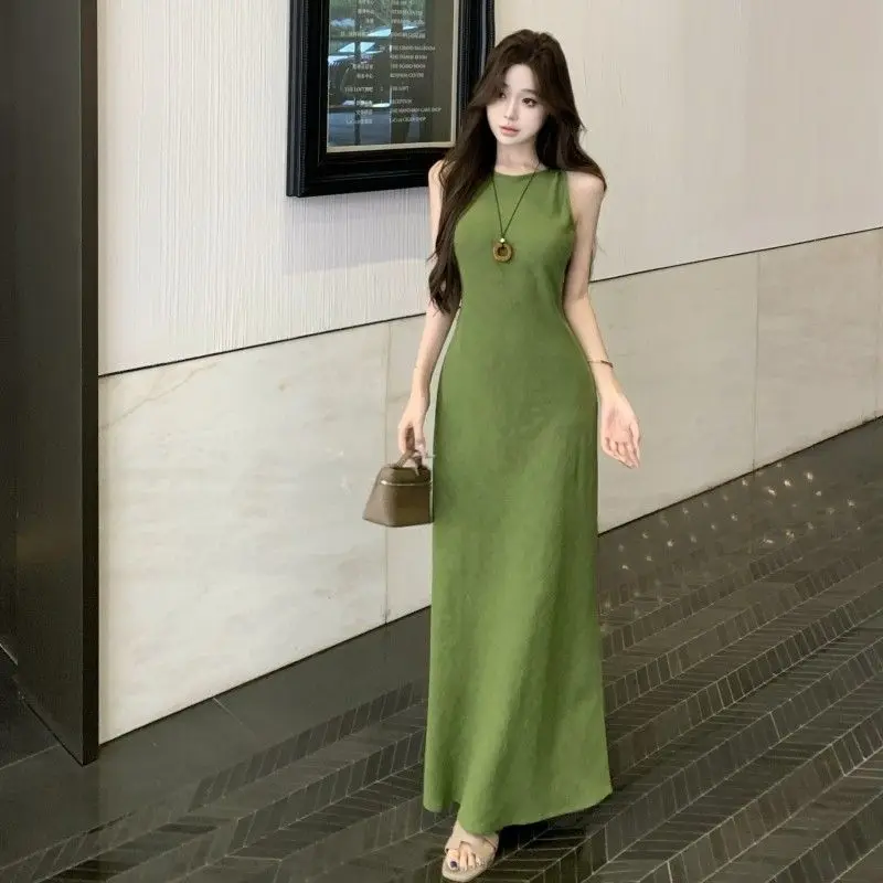 Dresses Sleeveless Womens Dress Milkmaid Autumn Wool Graduation Dinner Birthday Celebrate Cocktail Prom Holidays Elegant Stylish