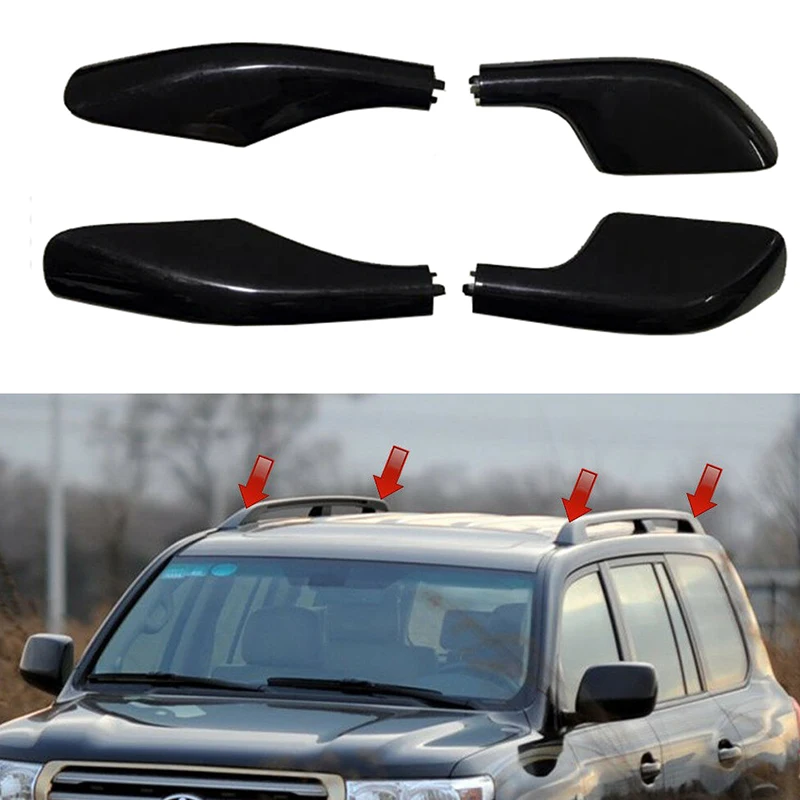 

Roof Rack Rail End Replace Cover Shell Case For Toyota Land Cruiser LC100 FJ100 1998-2005 2006 2007 Replace Luggage Bar 4pcs