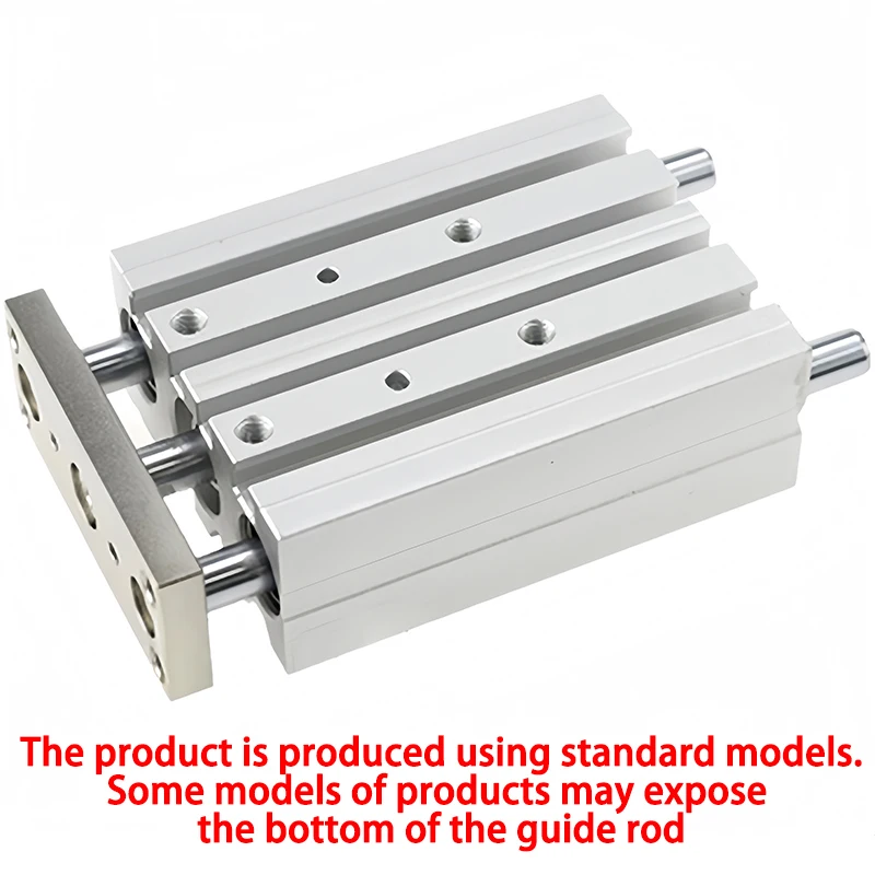 AirTAC Type TCM Series Tri-Rod Guided Pneumatic Cylinder Double Acting Bore 12-63mm All Stroke Air Cylinder for CNC Automation