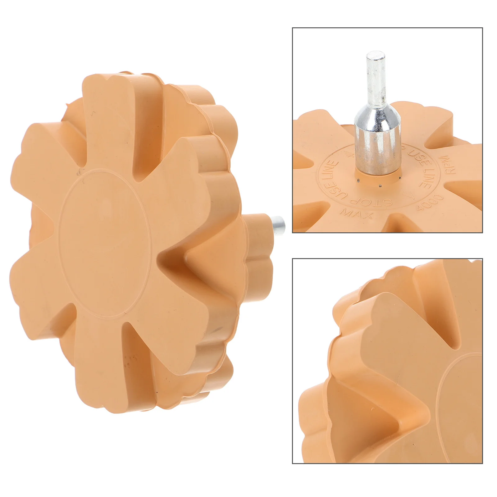 

Adhesive Remover Wheel Rubber Pneumatic Design For Car Decals Stickers Tape Residue Removal Tool Vinyl Wrap Eraser Wheel