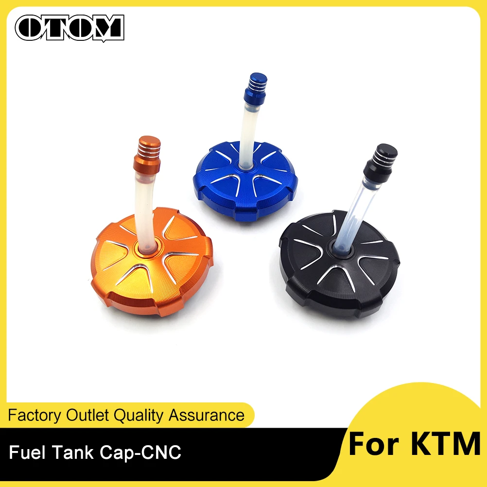 OTOM CNC Aluminum Gas Fuel Tank Cap Breather Vent For KTM EXC SX-F XCF 125 150 250 300 450 530 ATV Dirt Pit Bike Motorcycle Part