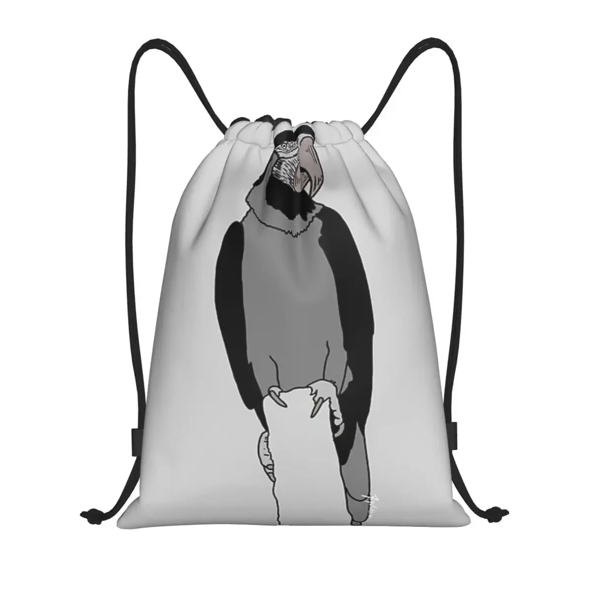 巾着袋収納ポータブルハンドバッグブラジルブルーコンゴウインコ食料品ショッピングショルダーバッグ折りたたみトラベルバッグ