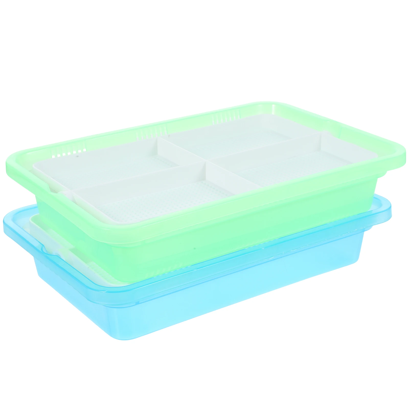 

2 Pcs Cat Straw Pot Set Grass Container Indoor Hydroponic Planter Tray Flower Pots