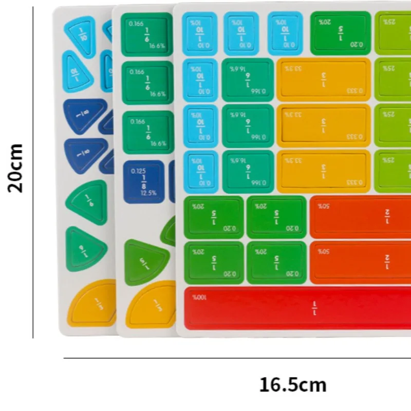 Magnetic Fraction Disc Demonstrator Cognitive Addition and Subtraction Math Teaching Aids