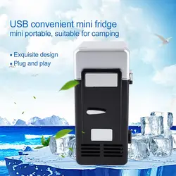 ABS Car Home USB Mini Refrigerator Usb Mini Fridge USB Electric Refrigerator For Home Office Hotel