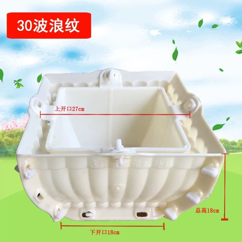 Stampo Quadrato In Cemento Per Vasi Da Fiori, Modello In Plastica Per Bonsai, Colonna Romana In Acciaio Plastico Per Colate In Opera-image