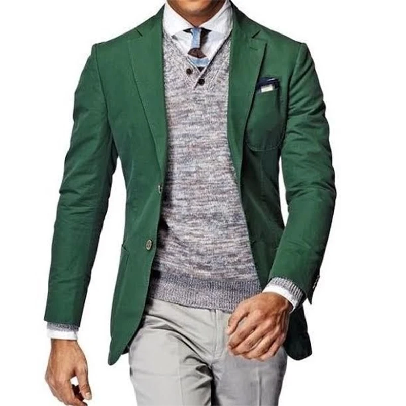 Green Blazer Men Green Blazers For Men Jacket Men Tailor Made Suit Jacket Custom Made Blazer Man Tailored Office Jacket For Men