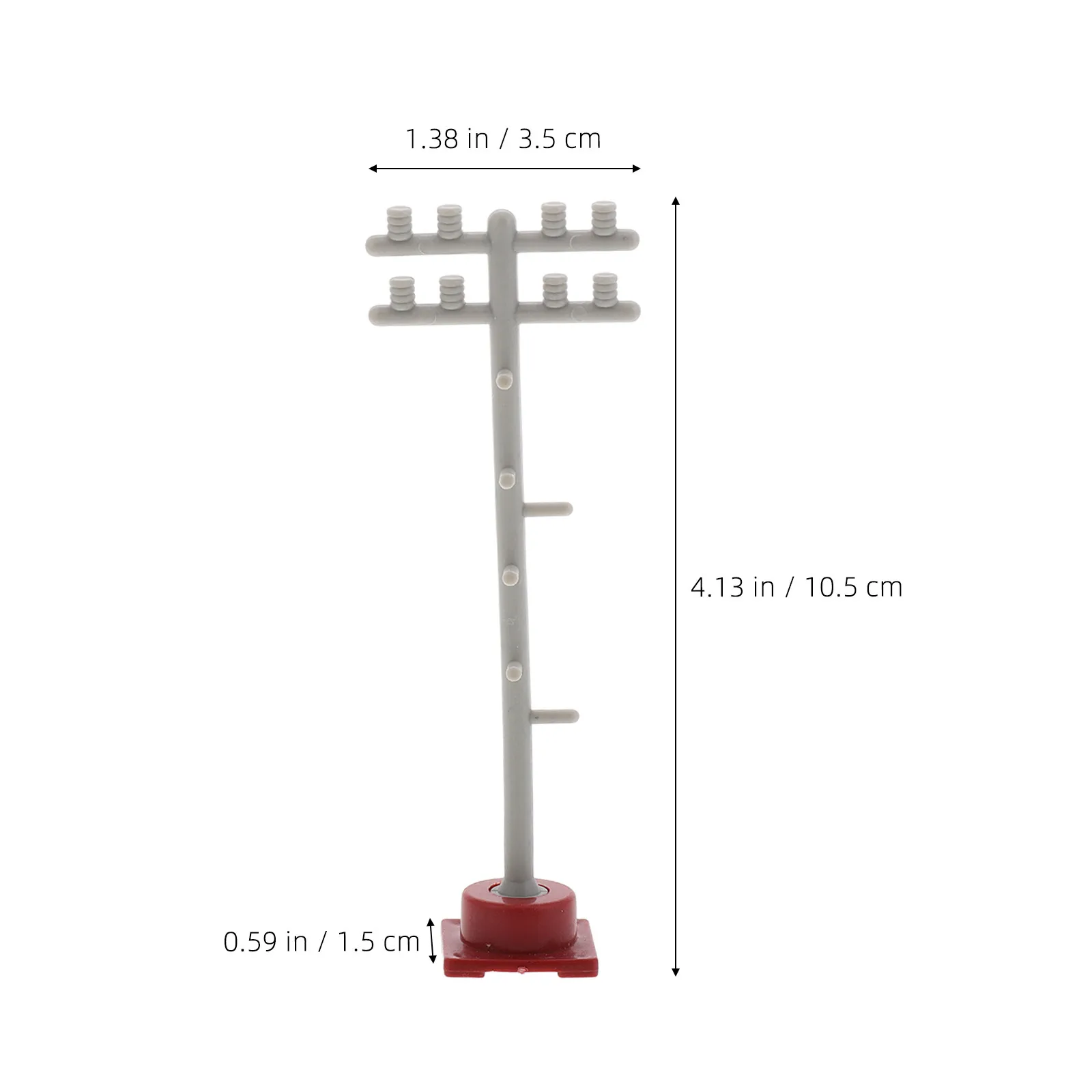 8Pcs Miniature Railroad Signal Lights Micro Traffic Accessories for DIY Train Sand Table Landscape Model Train Accessories view 2
