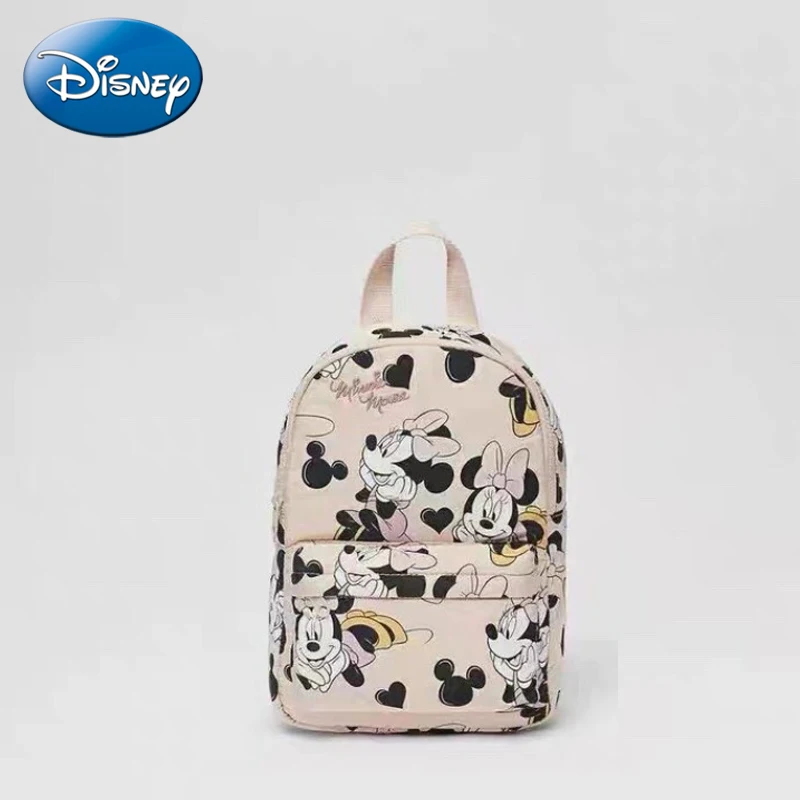 Disney New Cartoon Minnie Children's Backpack Children's Bag Toddler Mickey Mouse Printed Pink Backpack