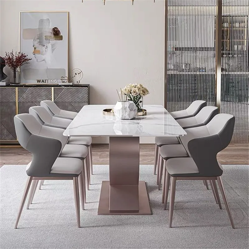 Dining Table Kitchen Luxury Home Decor Heart Shape Designer Stainless Steel Small Apartment Table Mobili Kitchen Furniture