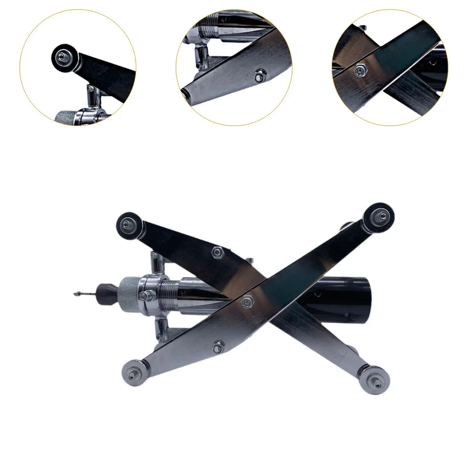 Internal Pipe Sandblasting Tool Metal Structure Adjustable 360° Rotation Machine for Pipes 6cm-30cm ID Accessory Sturdy