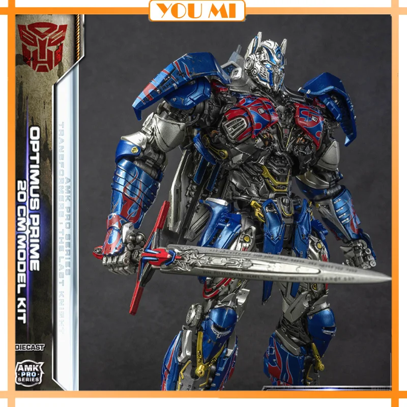 YOLOPARK Transformations: The Last Knight AMK PRO Series 20cm Optimus Prime Metal Model Kit Action Figures Toy Collectibles Gift