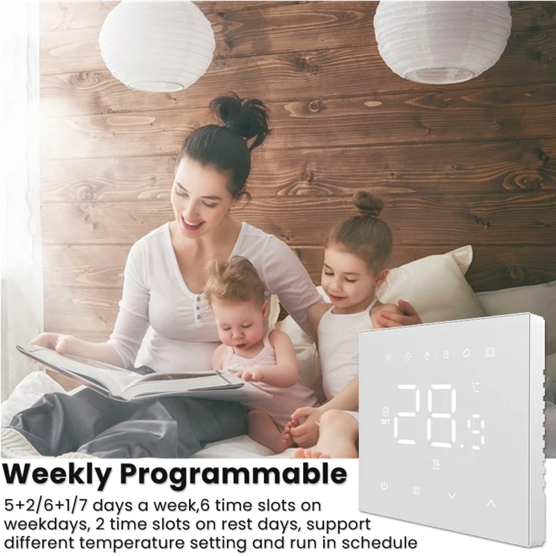 AVATTO Tuya WiFi Electric Heating Water Gas Boiler Smart Thermostat,Smart Life Remote Control Works With Google Home Alexa Alice